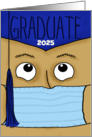 Customizable Graduation 2024 for Male Graduate COVID 19 Face Mask card