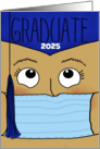 Customizable Graduation 2024 for Female Graduate COVID 19 Face Mask card