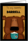 Happy Anniversary to Spouse Darrell Bear with Honey Latte card