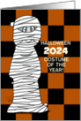 Customizable Halloween 2024 After COVID19 TP Mummy Costume card