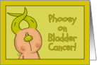 Get Well Phooey on Bladder Cancer Hairless Hare Yellow Ribbon Ears card