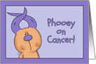 Get Well Phooey on Cancer Hairless Hare Lavender Ribbon Ears card