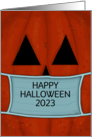 Jack o’ Lantern with Mask COVID 19 Happy Halloween 2021 Customizable card