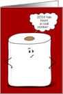 Customizable New Year 2024 Toilet Paper Flush 2023 Goodbye COVID19 card