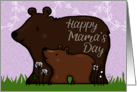 Happy Mama’s Day Mother’s Day Mother Bear and Little Bear Cub card