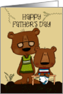 Happy Father’s Day From Son Papa Bear and Baby Boy Bear card
