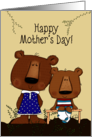 Happy Mother’s Day From Son Mama Bear and Baby Boy Bear card