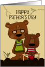 Happy Father’s Day From Daughter Papa Bear and Baby Girl Bear card