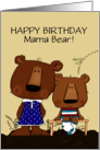 Happy Birthday From Son Mama Bear and Baby Boy Bear card