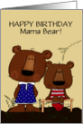 Happy Birthday From Daughter Mama Bear and Baby Girl Bear card