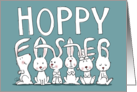 Hoppy Easter Spelled with Bunny Ears card