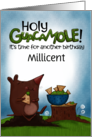 Customizable Birthday for Millicent Holy Guacamole Mole card