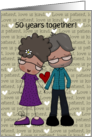 Customized 50th Anniversary Love is Patient and Kind Couple card