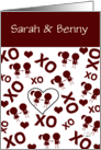Custom Happy Anniversary To My Favorite Couple Benny Sarah XO Couples card