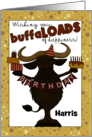 Customizable Birthday for Harris BuffaLOADS of Fun Buffalo Party Items card