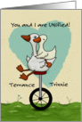 Happy Anniversary for Spouse Terrance Trinnie You and I are Unified card