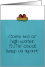 Happy Anniversary for Spouse Peanuts in Peanut Shell Boat card