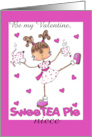 Happy Valentine’s Day for Niece SweeTea Pie Girl card