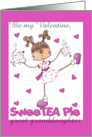 Happy Valentine’s Day for Great Granddaughter SweeTea Pie Girl card