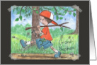 All Boy Happy Birthday for Grandnephew Boy in Wooded Area card