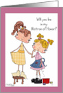 Will You Be My Matron of Honor Perfect Fit Little Tailor card