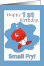 Small Fry 1st Birthday card