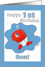 Small Fry 1st Birthday for Son card