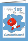 Small Fry 1st Birthday Grandson card