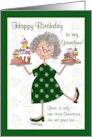 Humorous Happy Birthday for Grandma Bad for my Waistline card