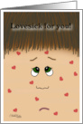 Happy Valentine’s Day Lovesick Face card