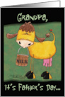 Milk Cow Father’s Day Grandpa card