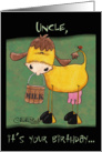 Uncle’s Birthday -Milk Cow card