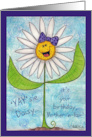 ’YAY’sie Daisy Happy Birthday for Mother-in-law card