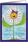 ’YAY’sie Daisy Happy Birthday for Mother card