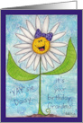 ’YAY’sie Daisy Happy Birthday for Grandma card