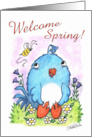 Thinking of You Little Blue Bird card