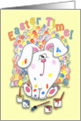 Happy Easter Easter Time One Tired Bunny card