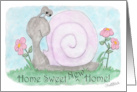 New Address Announcement Snail Home Sweet New Home card