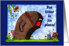 Happy Earth Day Trash Can and Litter card