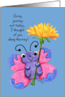 Butterfly Journey-Blank- Butterfly with Dandelion card