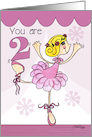 Ballet Dancer-2nd Birthday card