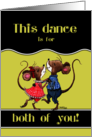 Happy Anniversary to the Couple Two Dancing Mice card