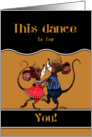 Happy Anniversary For Spouse Two Dancing Mice card