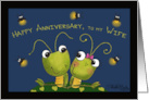 Happy Anniversary to Wife Grasshopper Couple card