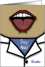 Congratulations on Becoming a Doctor Say Ahh! White Coat card
