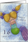 Happy Birthday for 16 year old Underwater Mermaid card