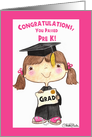 Congratulations Little Pre K Graduate Girl card