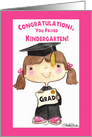 Congratulations Little Kindergarten Graduate Girl card