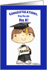 Congratulations Little Pre K Graduate Boy card
