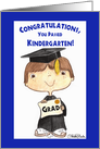 Congratulations Little Kindergarten Graduate Boy card